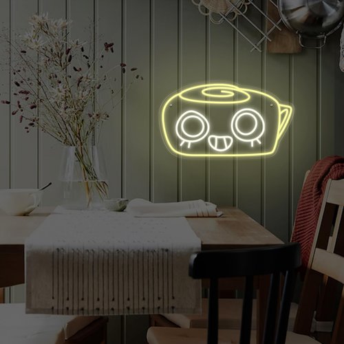 Shelly Neon Sign - Cute Ammonite Shell LED Light, USB Powered Dimmable Decor for Gamers, Paleontology Fans