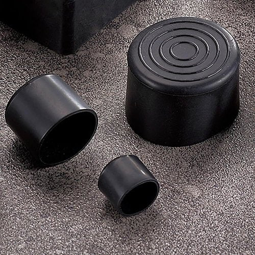 16Pcs 1 Inch (25mm) Round Rubber Chair Leg Tips Caps, Chair Table Leg Covers Floor Protectors, Chair Leg End Caps for Furniture, Chair, Table