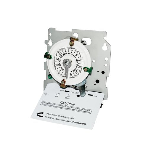 T104M Electromechanical Timer Switch Versatile Scheduling Manual Override,1-12 Cycles Per Day - Manual Override