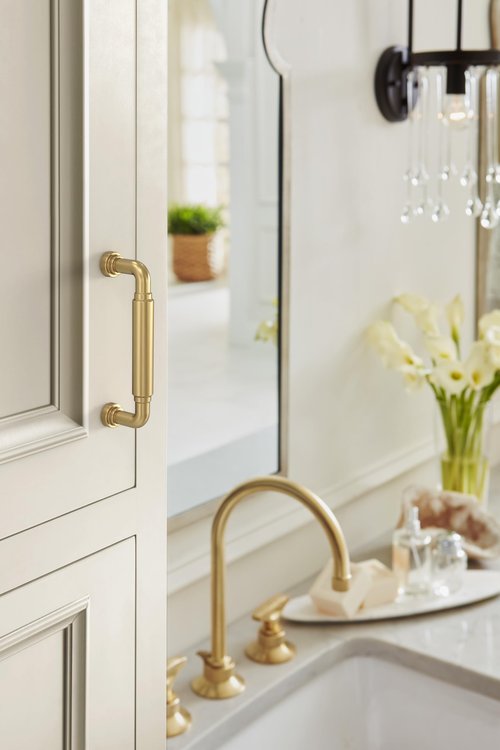 Amerock Coble 3-3/4 inch (96mm) Center-to-Center Champagne Bronze Cabinet Pull, BP37662CZ