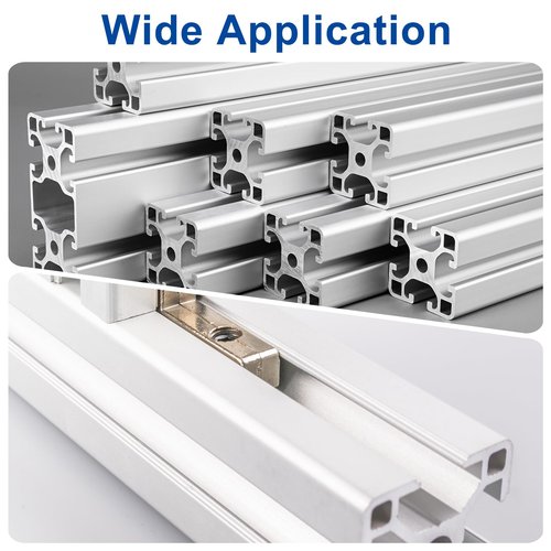 uxcell 10Pcs Extruded End Cap Nylon, 40x80mm T-Slot Aluminum Profile 4080 European Standard End Cap Extrusion Plug for Trolley, Fish Tank Rack, Storage Rack, Black