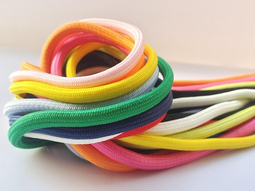 1/4 Inch Polyester Cord 10 Yards Lightweight Rope for Craft (2712 Yellow)