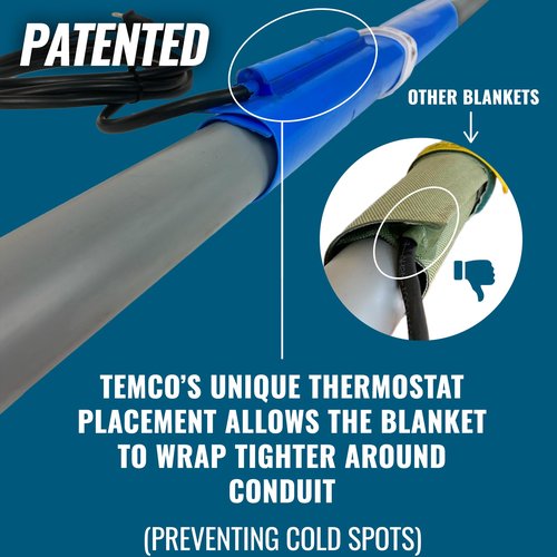 TEMCo TH4001 PVC Conduit Heat Blanket Bender 1/2" - 1 1/2"