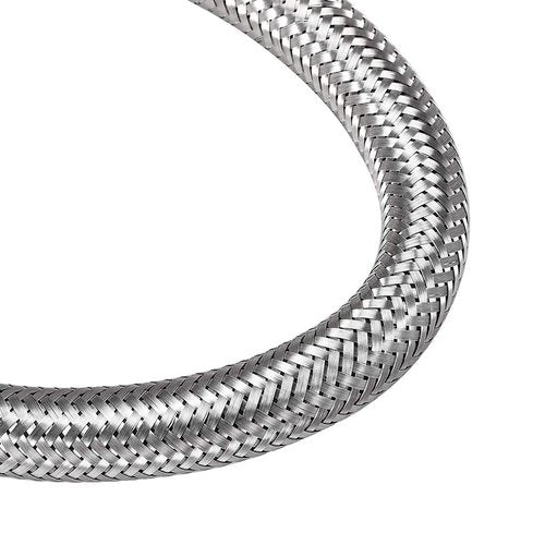 uxcell Faucet Supply Line Connector G1/2 Female x G1/2 Male 20 Inch Length 304 Stainless Steel Hose 2Pcs