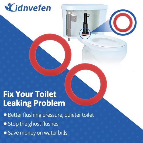 Flush Valve Seal for Mansfield 210/211 Flush Valve, Upgraded Silicone Material Mansfield Toilet Replacement Parts 160, Toilet Gasket Equivalent to 630-0030, 3Pcs