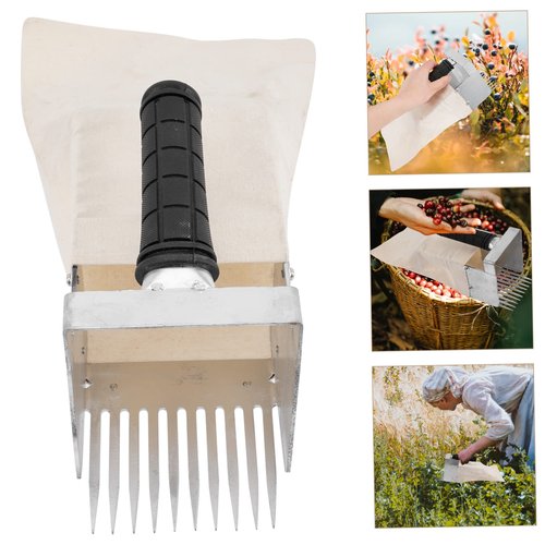 Mipcase Portable Blueberry Picker Tool Lightweight Ergonomic Garden Rake for Efficient Berry Harvesting Safe Collection of Blueberries Small Fruits for Orchard Workers