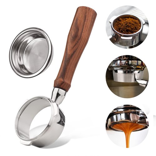 58mm Bottomless Portafilter Compatible for CASABREWS Espresso Machine Ultra, 4700Gense, 5700Gense and 5700Pro, Stainless Steel Filter Holder and Filter