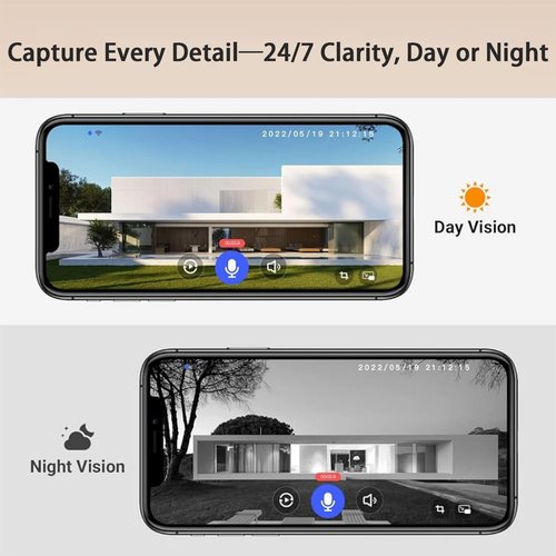 Safe Door Bell with Camera No Subscription, Safe Doorbell-The Smarter Way to Protect Your Home, Ai Human Detection, Live View, 2-Way Audio Included Chime, Monitor Indoors and Outdoors(T1/Beige)
