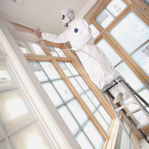 Trimaco DuPont Tyvek Painter's Heavy-Duty Coveralls, White, Medium,14121