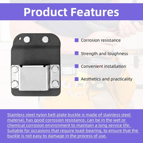 4Pcs Drill Holder for Tool Belt with Carabiners, Fits Up to 2" Belts, Drill Belt Clip Holster Compatible with Impact Driver and Nailers
