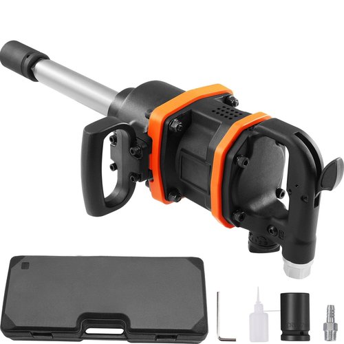 ORTUNVC 1 Inch Air Impact Wrench, Up to 3160 ft-lbs High Reverse Torque Output 1" Pneumatic Impact Gun w/ 8 Inch Extended Anvil & Carrying Case compatible with Heavy Duty Repairs and Maintenance