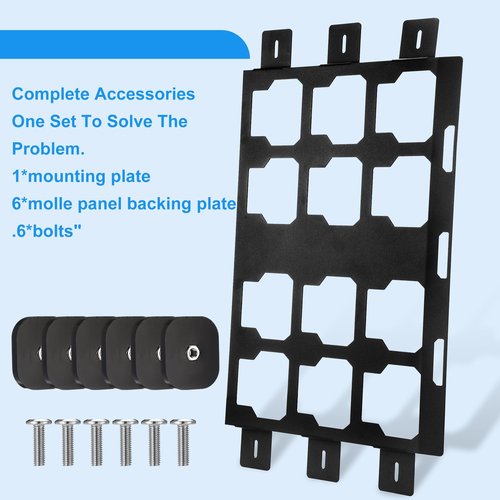 MorningRo Mounting Plate Compatible with Milwaukee/Packout Toolbox Aluminum Steel Mounting Base Storage Toolbox on Wall or Floor (Full Plate)