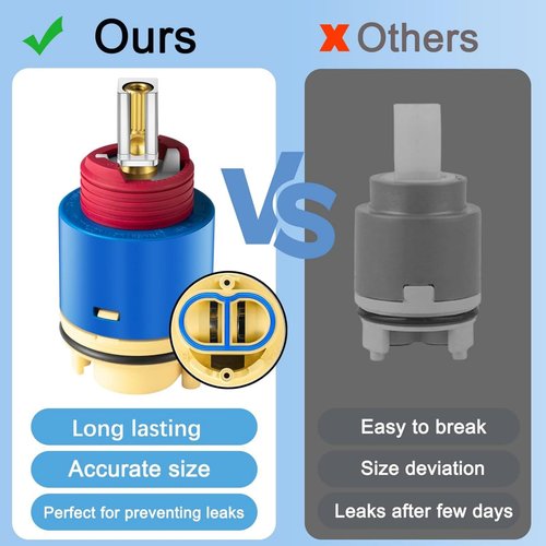 JH02BJ HL-40 Ceramic Pressure Balance Cartridge 40mm Shower Faucet Cartridge Replacement