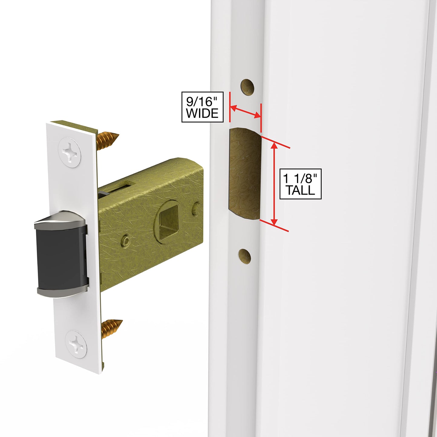 Larson Certified Storm Door M2 Mortise Brushed Nickel Handle Set, Storm Door Handle Replacement with Keyed Deadbolt