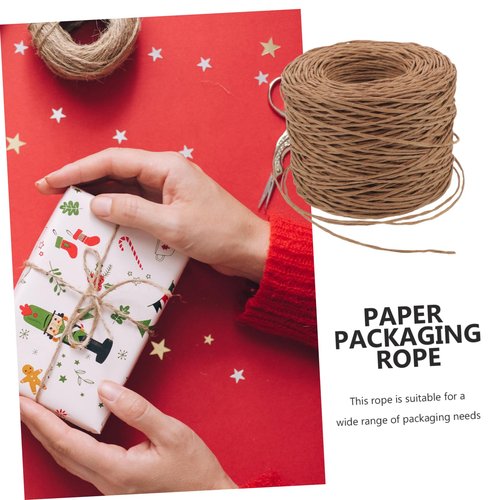 Angoily 150m Heavy Duty Paper Twine Packaging Rope Wrapping Twine Binding for Box Packaging Party Decorations Wrapping