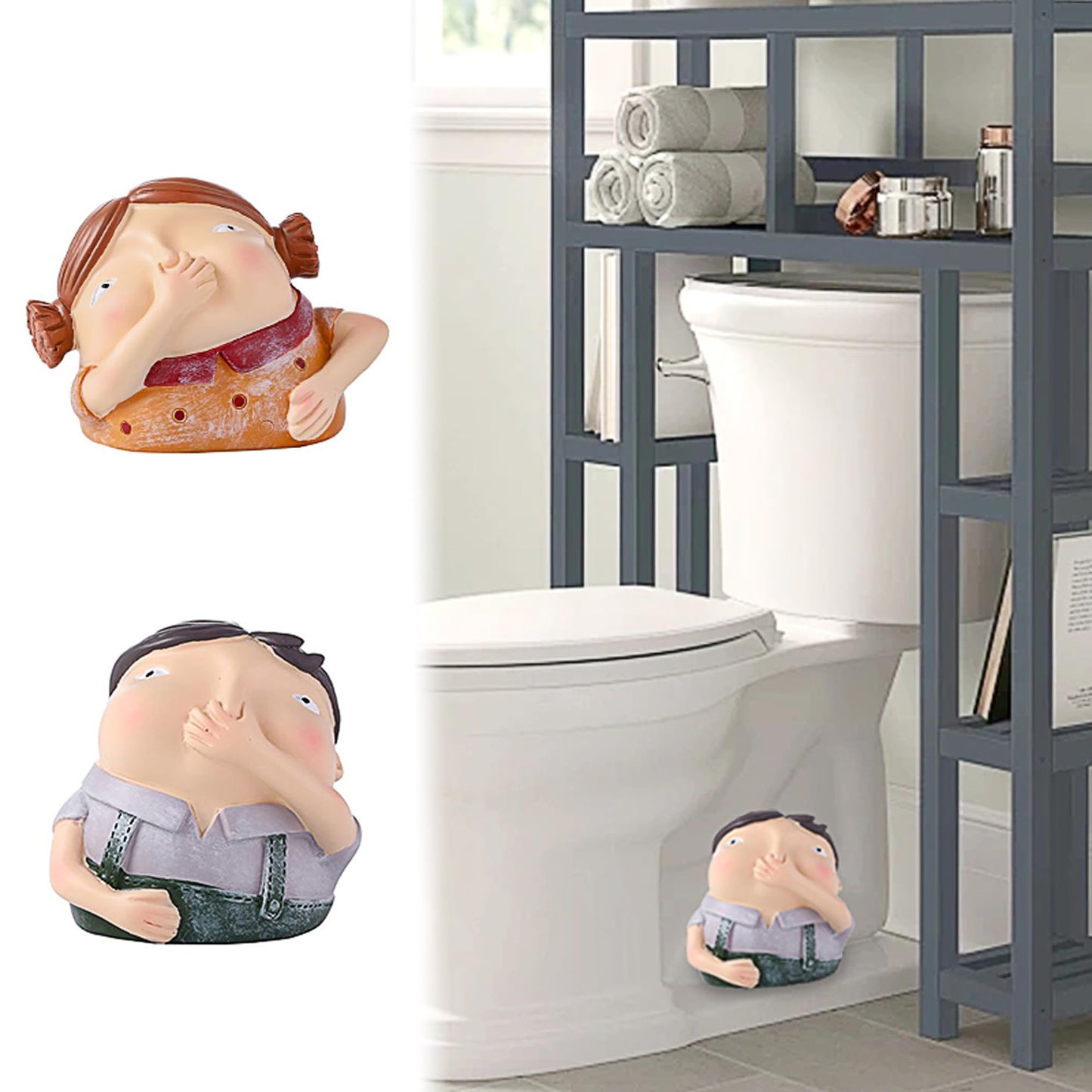 Joogour Decorative Toilet Bolt Covers, 2PCS Toilet Bolt Caps Decorative, Resin Knob Covers for Bottom, Bowl Caps Easy Installation Replacement Parts