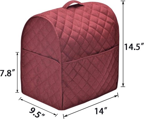 Mixer Grinder Dustproof Cover ，Stand Mixer Grinder Dust-Proof Cover For Various Kitchen Appliance Accessories，Water-Resistant，Easy Cleaning, Multi Pockets(Fit For Bowl Lift 5-8 Quart) (purple)
