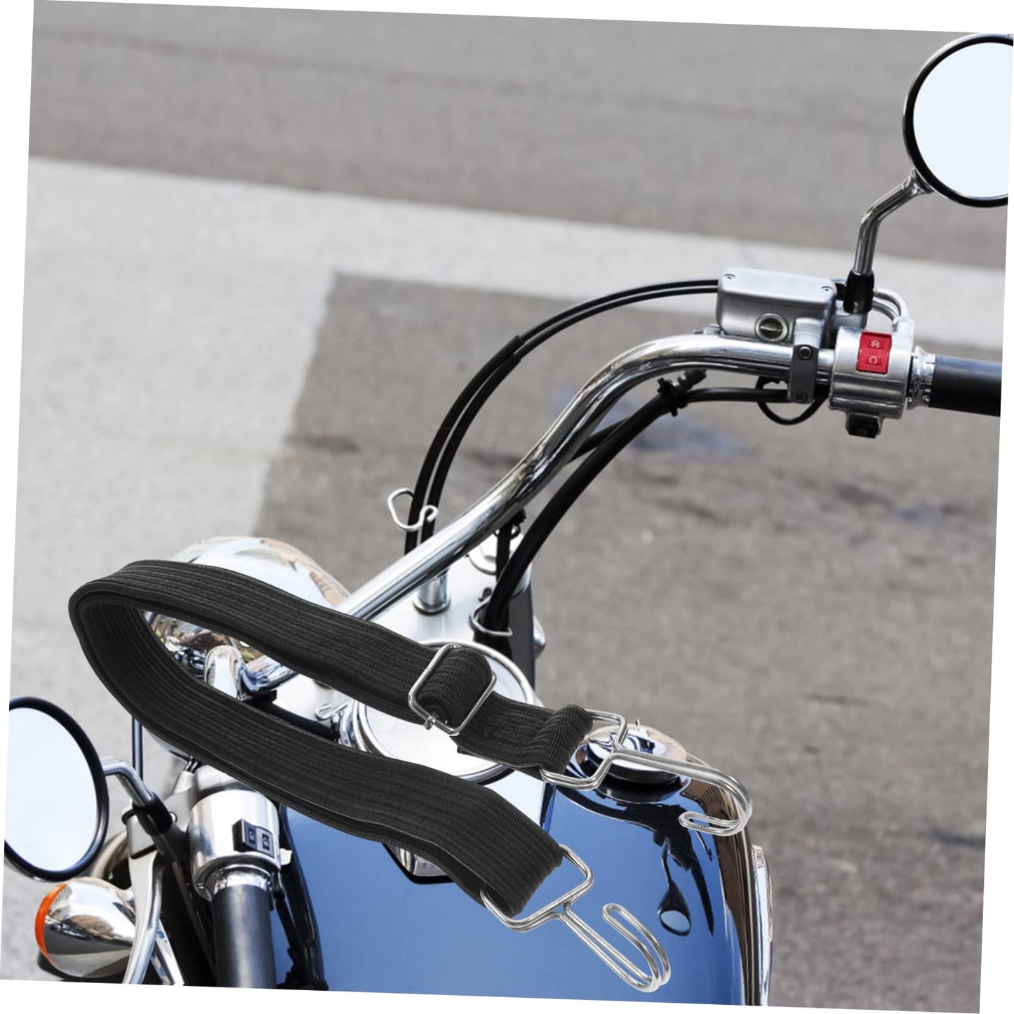 Alipis 4pcs Adjustable Bungee Cords Heavy-Duty Flat Elastic Straps Hooks Tie-Downs for Outdoor Use Camping Cargo Binding and Tarp Securement