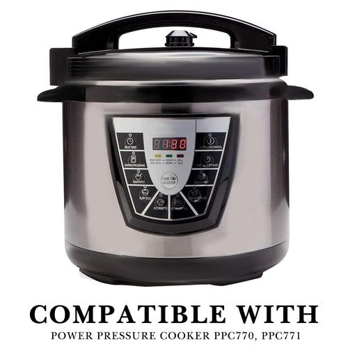 Linkidea Rice Cooker Inner Pot Replacement, 304 Stainless Steel Pressure Cooker Pot, Dishwasher Safe Inner Bowl Compatible with Power Pressure Cooker PPC770, PPC771 6 Quarts Cooker