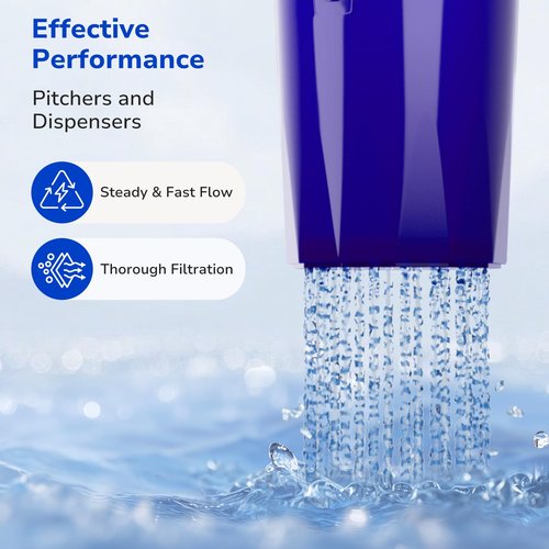 Fil-Fresh 4-Pack Water Filter Replacement for All PUR, PUR Plus Water Pitchers and Dispensers, Replace PPF900Z, NSF Certified, Advanced Version
