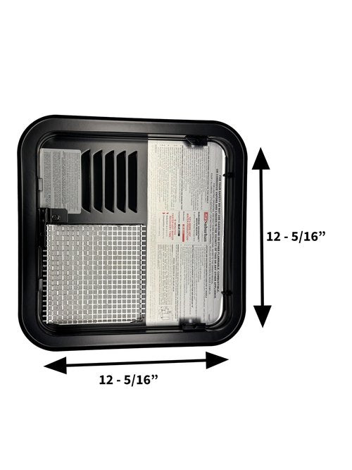 Elk Mountain Water Heater Door | Fits 4 & 6 Gallon Surburban Water Heaters | Suburban 6255AEB | Black