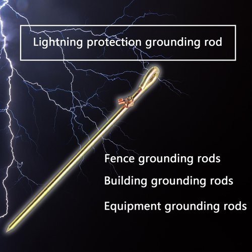 Minidodoca- Portable Ground Rod - Grounding Pin with Ground Wire Lug | Great for Electric Fences,Fenerator,Antennas,Satellite Dishes,Ground Post Pin,Tie out Stake (Portable)