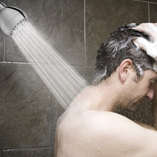 Aisoso High Pressure Shower Head 3 Inches Anti-clog Anti-leak Fixed Showerhead Chrome with Adjustable Swivel Brass Ball Joint for Relaxing and Comfortable Shower Experience