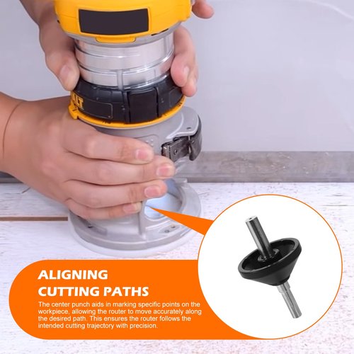 AQDD DNP617 Router Centering Cone Accessorie for Dewalt Fixed Base Compact Router, Also works compatible with routers with a 1/4"" collet