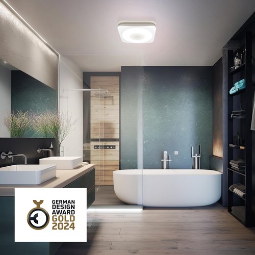 OREiN Bathroom Exhaust Fan with Bluetooth Speaker, 110/160 CFM 1.0 Sones Bathroom Fan with Light, 40W Shower Vent Fan with Light & Remote, 1500lm LED Light 2700K/4000K/6500K & Nightlight, Music Sync