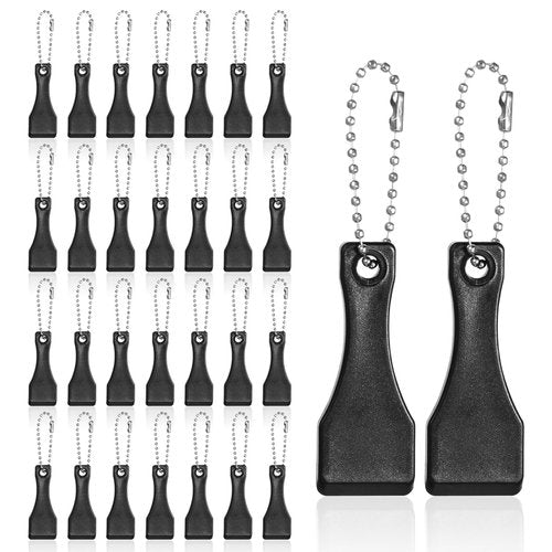 30PCS Plastic Lotto Scratcher Keychain, Lottery Ticket Scratcher Tool Keychain, Scoop Shape Lotto Scratch Off Tool for Lottery, Sticker, Label, Film Removal