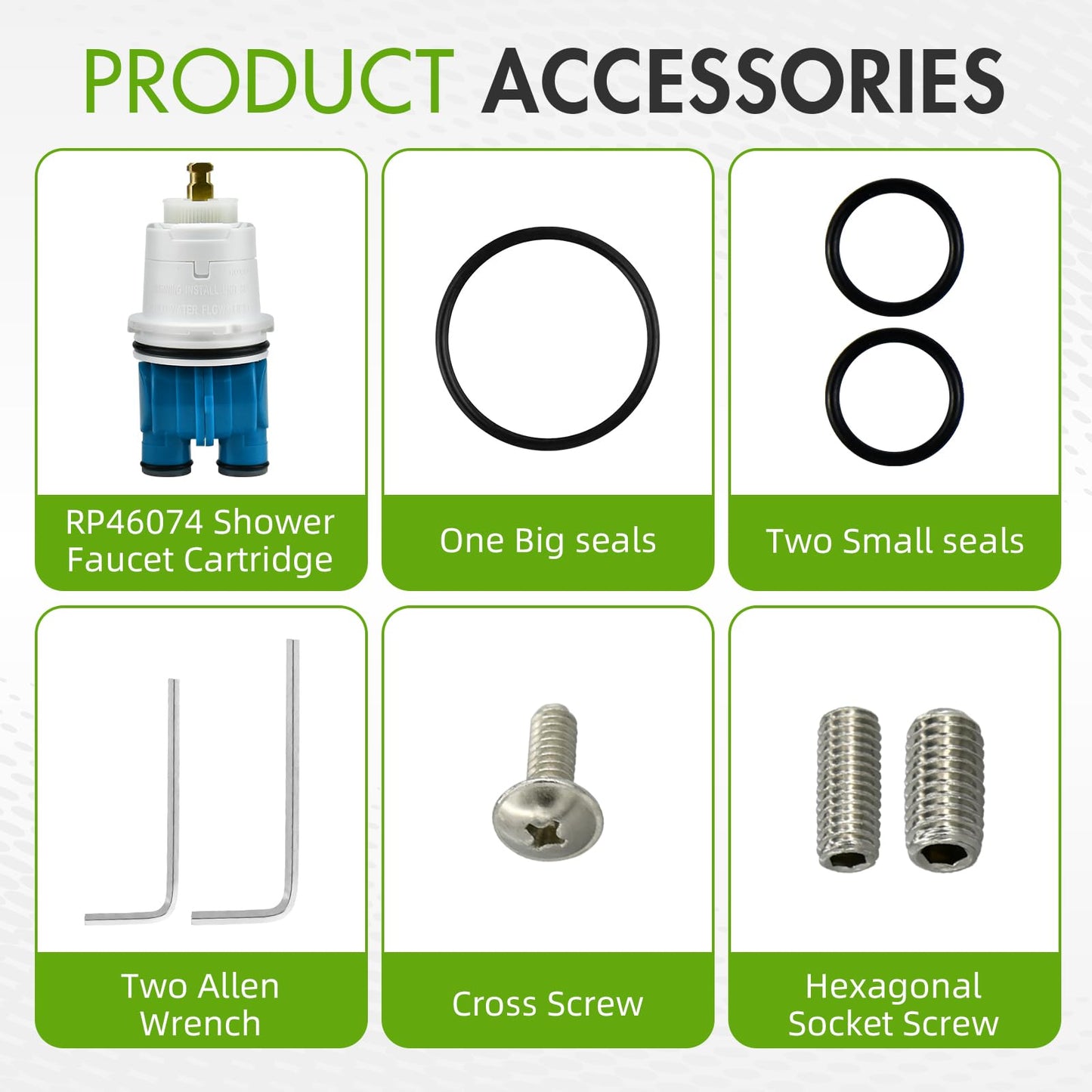 RP19804 Shower Cartridge for Delta Monitor 1300/1400 Series Shower Faucet Single Handle, Replacement Monitor Pressure Balance Single Function Cartridge, Easy Installation