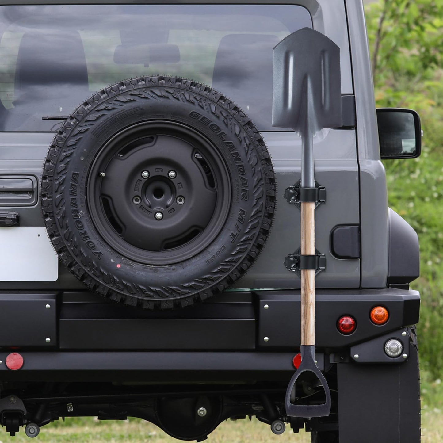 MagitcSee 2 Pack Heavy Duty Magnetic Shovel Holder for Truck, No-Drill Strong Metal Magnet Hook Mount Rack for Flag, Paddle, Utility Tool, Organizer for RV, Garage, Trailer, Cruise, ATV Storage