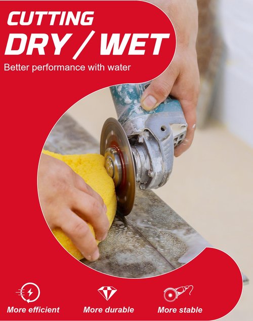 Casaverde 4.5Inch Super Thin Diamond Tile Blade for Cutting Porcelain Tiles Marbles