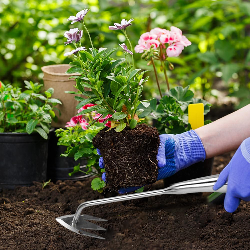 Fiopet Weed Puller Tool, 2025 New Weeding Artifact Uprooting Weeding Tool Weed Remover Tool Manganese Steel Weed Pulling Tool Manual Weeders Tool for Garden (Brown)