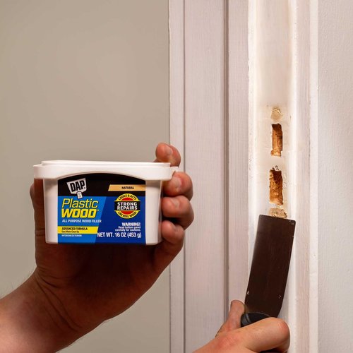 DAP 211442 Plastic Latex Based Wood Filler, 16 Oz, Natural, 2-6 Hr