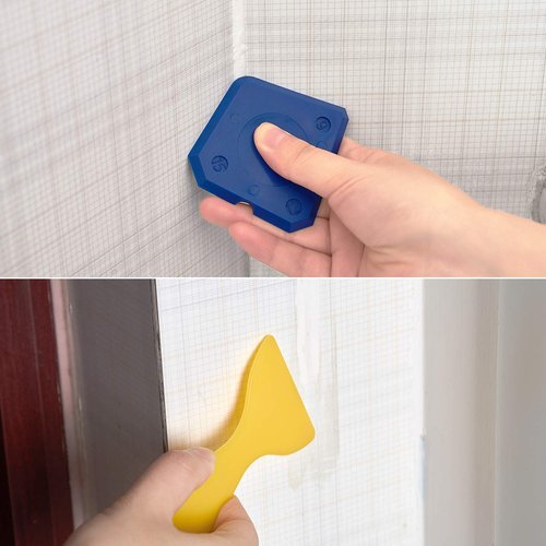 8-Piece Caulk Kit - Sealant Silicone Finishing Tools for Grout & Sealing (Blue)