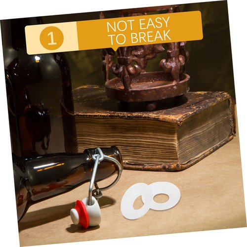 GLEAVI 2sets 10pcs Leak Seal Gaskets for Swing Replacement Washers for Soda and Beverage Bottles Easy Installation Half Pack 10pcs*2