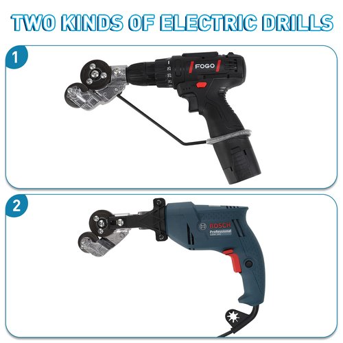 Upgraded Electric Drill Plate Cutter, New Metal Nibbler Drill Cutter Attachment/Adapter, DIY Metal Drill Attachment, Sheet Metal Knife for Cutting Iron, White Sheet, Steel,Copper, Aluminum