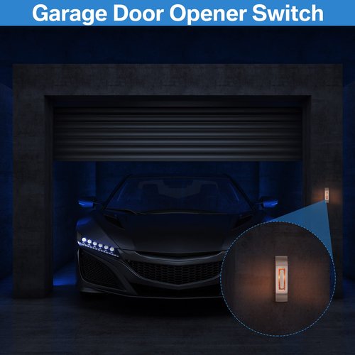 Enhon 1 Pack Metal Doorbell Push Button, Heavy Duty Metal Door Bell Button, Garage Doorbell with Warm LED Light Compatible with Wire Doorbell Chimes, Transformer, Ringers, Buzzers (Stylish Style)