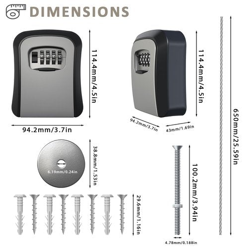 PILISPARK Gate Latch -Secure Keyless and Latch with 2-Way Access,Durable & Versatile for Metal,Wood,and Vinyl Fence,2 Install Method for Privacy Fence,Outdoor Fence,Barn Door Lock,Wooden Fence(Black)
