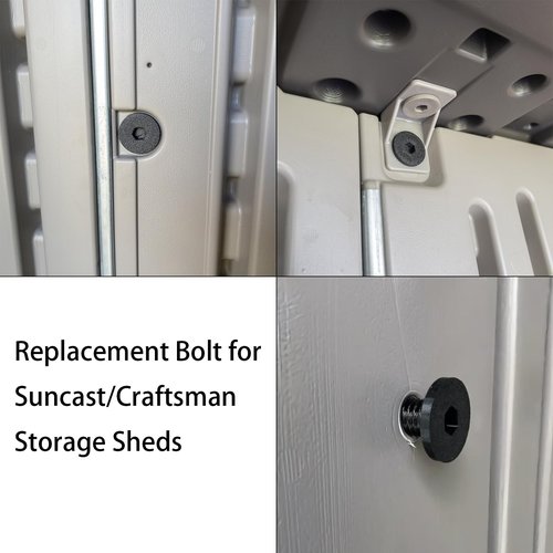 16 PCS Replacement Bolt Compatible with Suncast/Craftsman Storage Sheds, Suncast Sheds Screws, Storage Sheds Replacement Screws, Suncast Shed Accessories Bolt(Screwdriver is not Included)