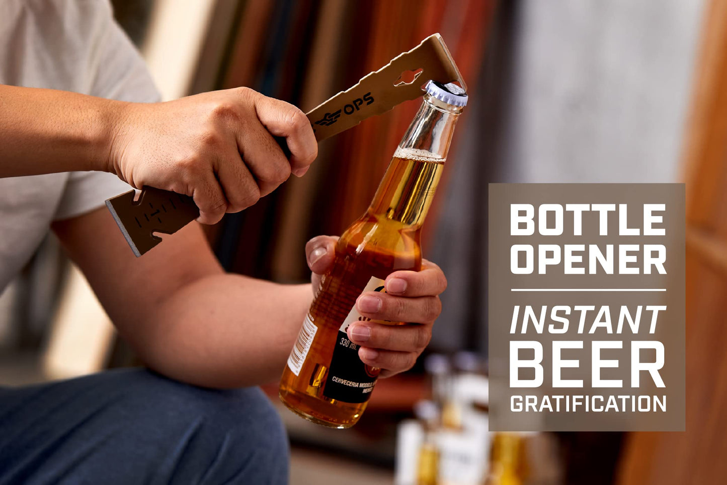 Spec Ops Tools 9.5" Trim Bar, Pry Bar, High Carbon Spring Steel, Built in Ruler and Pry Bar, Beveled Edges, Nail Puller, 3% Donated to Veterans, 2- Pack