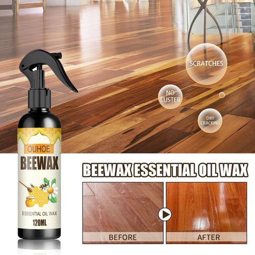 Beeswax Wood Polish, Used for Caring Living Rooms Kitchens Furniture Wood Floor. (1Pcs)