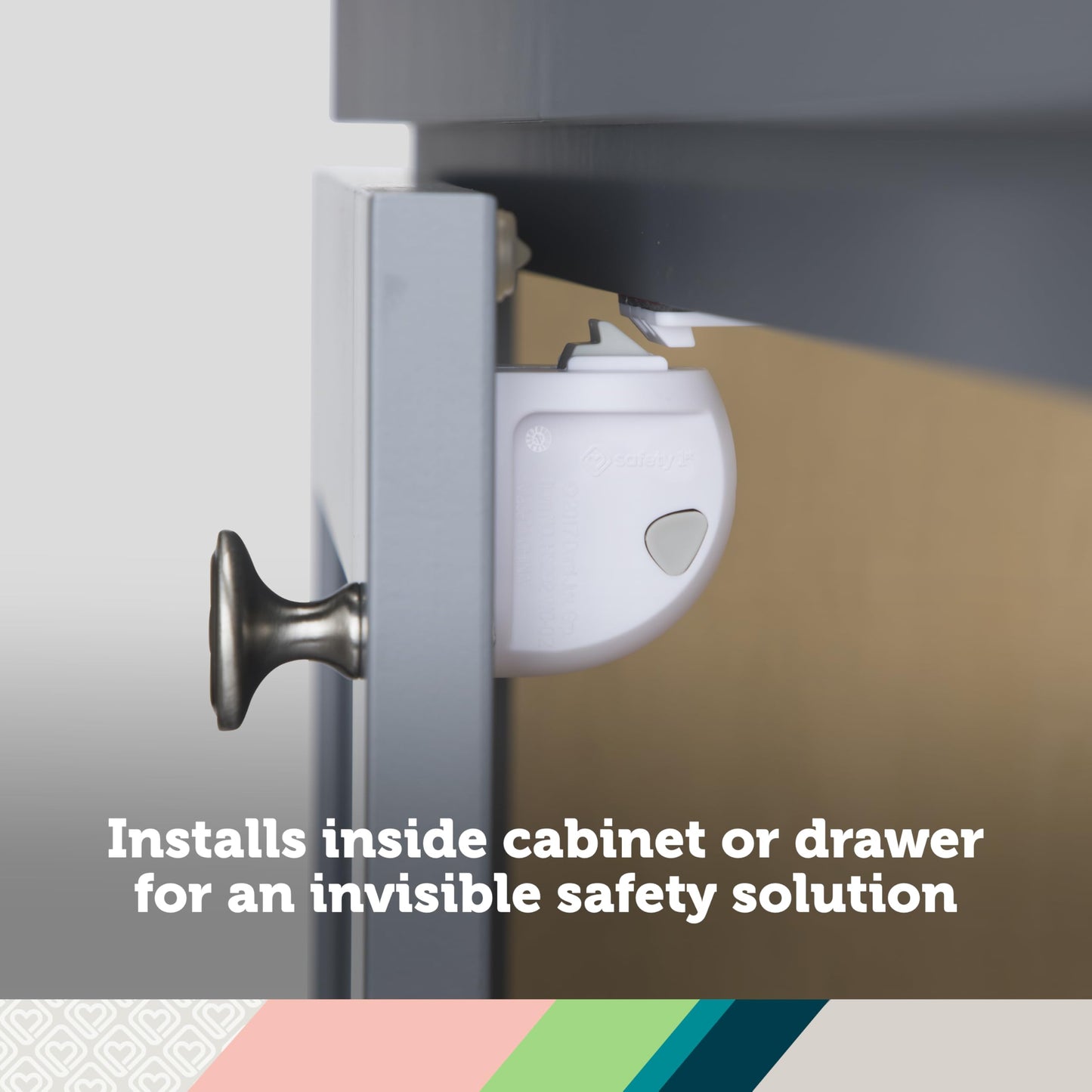 Safety 1st Adhesive Magnetic Lock System, 4 Locks And 1 Key