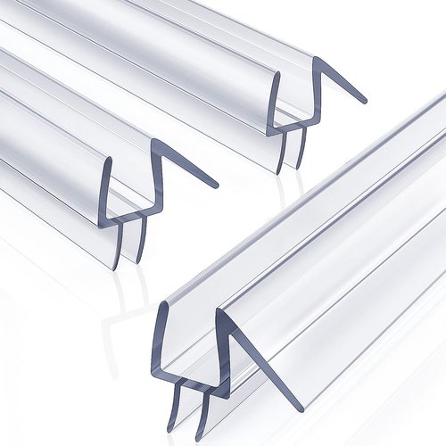 3Pack 3/8" x 39" Shower Door Bottom Seal - Shower Door Sweep - Frameless Glass Seal Strip - Stop Leaks and Create a Water Barrier, 10MM