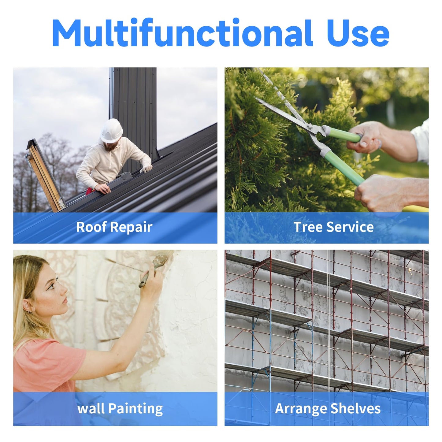 Forklift Safety Cage 36x36 Inch, 1200LBS Capacity Work Platform with 4 Wheels & Collapsible Design - Heavy-Duty Aerial Man Basket for Forklift/Pallet Loader