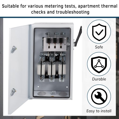 Relaxweex 4 Pcs 200 Amp Meter Socket Jumper Assembly Bypass Jumper for Bus Electrical Meter Base Link Standard 2-1/4'' Handles Strong Insulation for Testing Circuit Security
