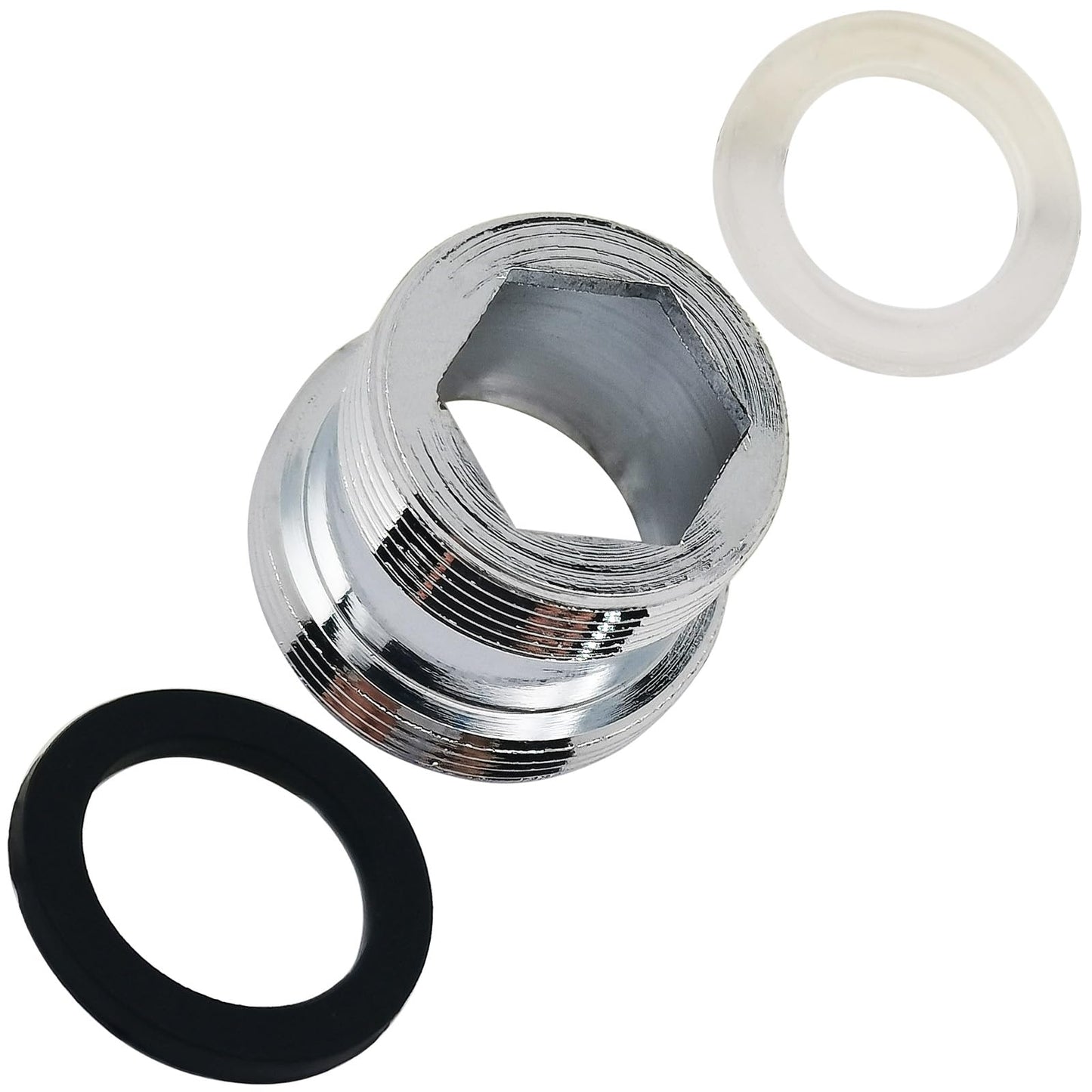 2pcs Faucet Aerator Adapter,19mm Male To 22mm Male Fine Thread Brass Sink Faucet Adapter for Connecting