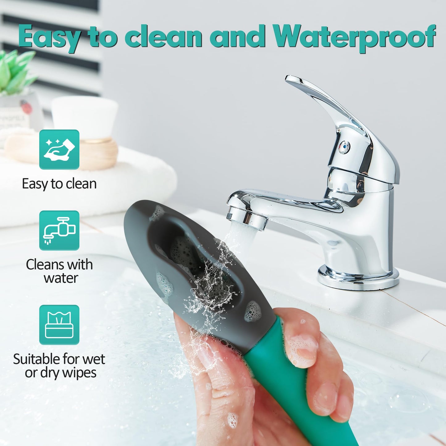 Butt Wiper Tool, 15.7" Long Reach Bottom Buddy Wiping Aid, Toilet Aid for Disabled, Overweight, Limited Mobility, and Those Recovering from Back Surgery, Enables Independence and Dignity