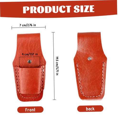 Small Tool Belt, 5.7x2.8 Inch Cowhide Plier Holder for Belt, Tool Pouch for Electricians Plier Holder for Small Leather Pouch